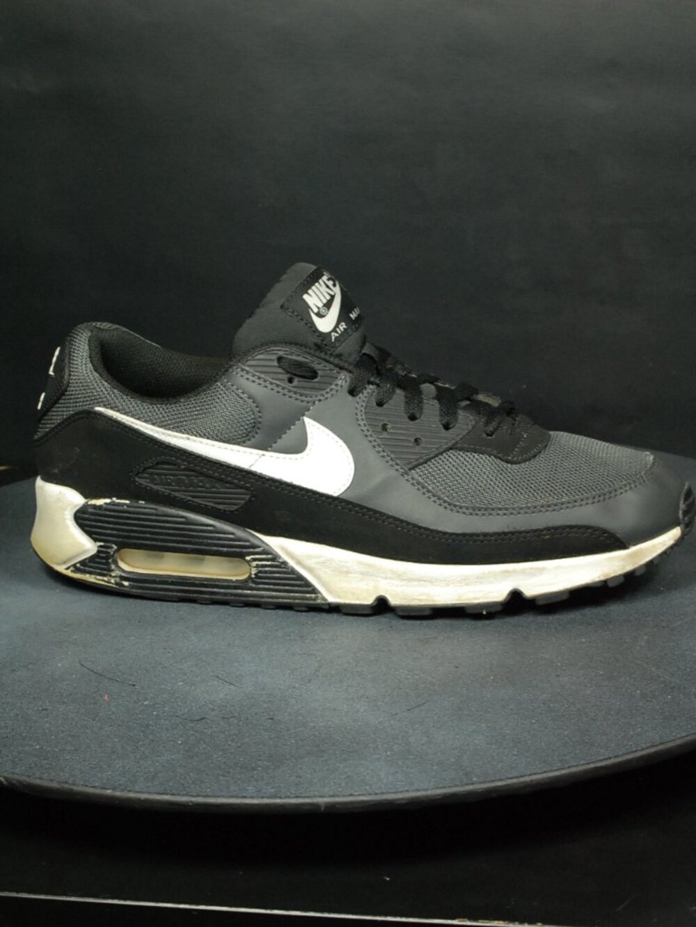 Nike Air Max 90 Iron Grey Black White Mens Sneakers